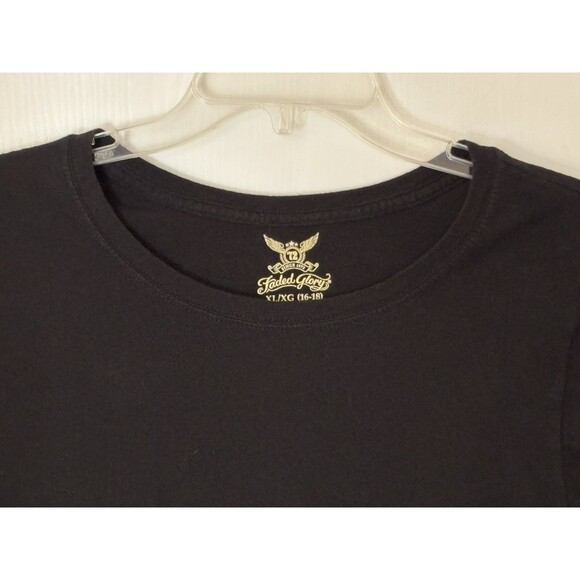 Faded Glory Black Soot Long Sleeve Women's Shirt XL 16-18 - Picture 4 of 8